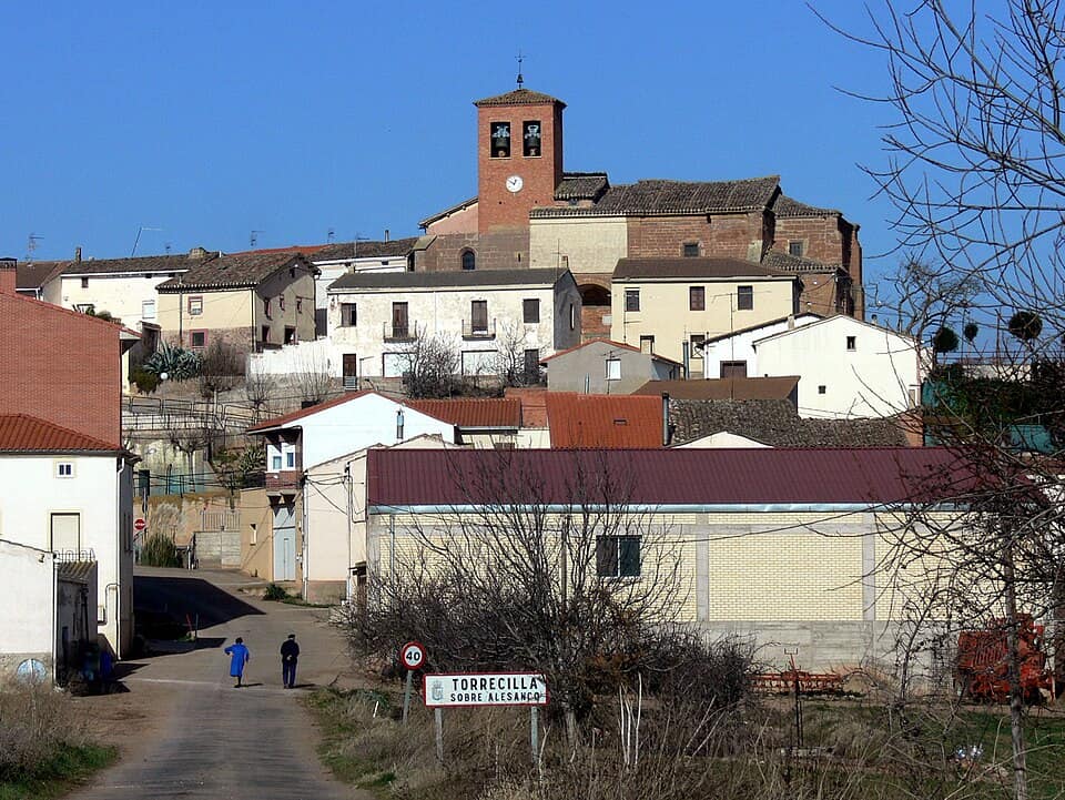 Vista de Torrecilla sobre Alesanco