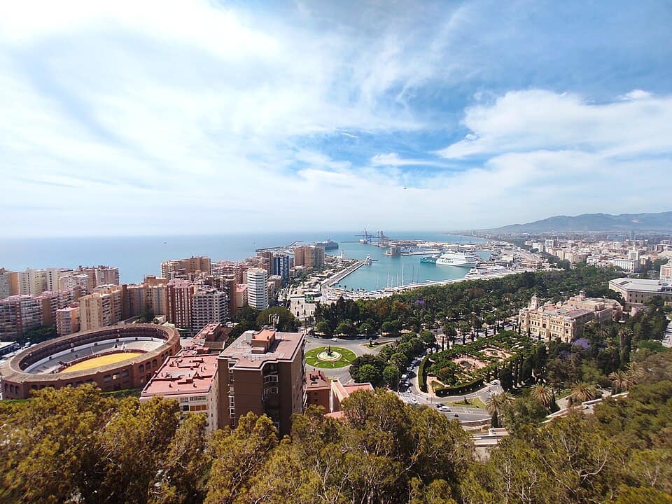 Vista de Málaga